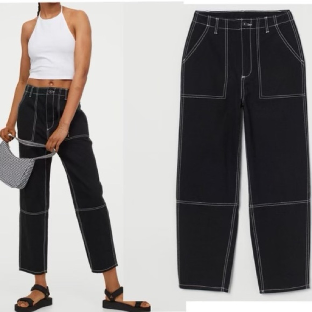 NWOT H&M Cropped Black Jeans